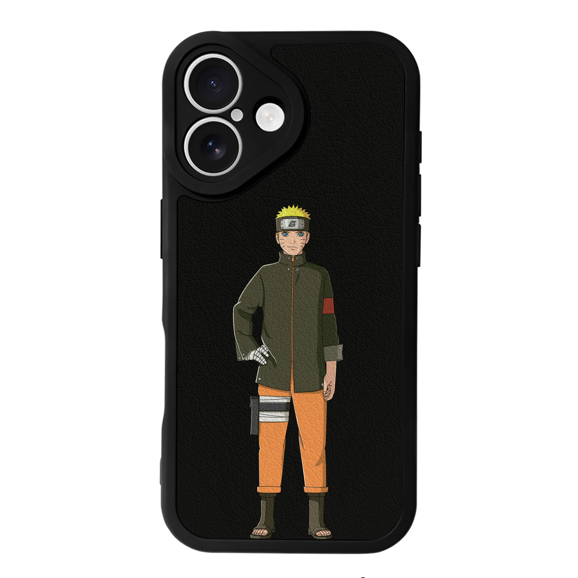 （画像用） NARUTO -ナルト- うずまき ナルト Uzumaki Naruto 【iPhone 16シリーズ対応】シリコンスマホケース（レザー調） 材質：シリコン